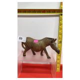 Wood Carved Zebra 7 1/2" Long