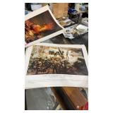12 Prints of Sailing & Military Ships  16" x 20"