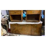 Drexel Dresser and 2 matching side Tables