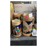 4 Ceramic German Collector Mugs