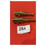 2 Brass Mini Telescopes 3 1/2" Long