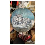 Collector Plate "White Tigers"