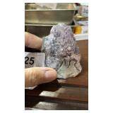 Small Corner Amethyst Geode Stone 2 1/4" Tall