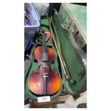 Violin in case
