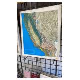 3 D California Map