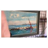 Oil on Canvas Fishing Boat Pictures