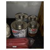 Oatey PVC cement and clear primer.