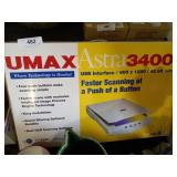 Astra 3400 flatbed  and OCR scanner.  600x1200