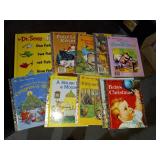 10  Little Golden Books & 1 Dr Seuss Book