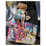 2 Barbies, 3 Barbies Books & 1 Toy Barbie Cup