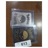 Pokémon, black-gold and silver replica cards.