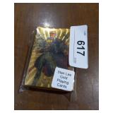 Stan Lee gold playing cards.