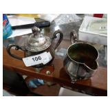 2 Oneida silversmiths cream