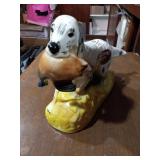 Ezra Brooks bird dog decanter