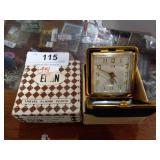 Elgin travel alarm clock vintage