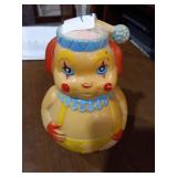 Rollie pollie vintage clown toy