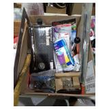 Box of assorted garage supplies.