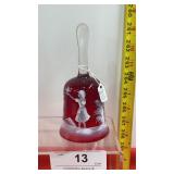 Vintage Fenton Mary Gregory Red Bell