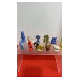 10 Wade Whimsies Miniature Figurines w/ Red A