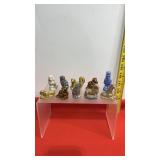 10 Wade Whimsies Miniature Figurines made in
