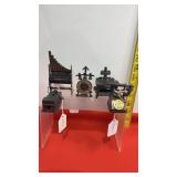 5 Vintage Die Cast Metal Pencil Sharpeners