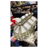 Stain Glass Pool Light   1 Small Broken Panel 33"L