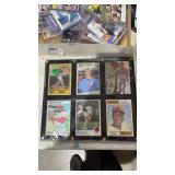 6 Baseball Sport Cards in Hard Display