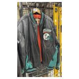 Miami Dolphins Leather Jacket sx XL