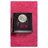 2 Heart Shaped Rubies 1 ct Each