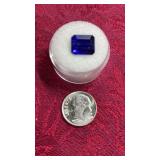 Square Cut Tanzanite Gem 8.10 ct