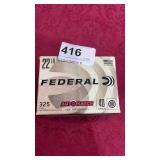 NIB Federal 325 RND, Auto Match .2 Long Rifle