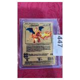 Charizard 120 HP Gold Replica Card