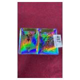 2 -1990 Marvel Comics Vending Stickers- Thanos &