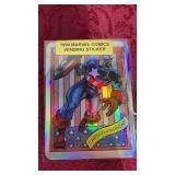 2 1990 Marvel Comics Vending Sticker- Captian