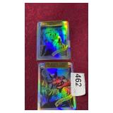 2 1990 Marvel Comics Vending Stickers - Wolverine