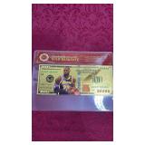 Gold Dipped Banknote - 100 Lakers #23