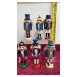 6 Wooden Nutcracker Decor