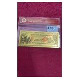 Gold Dipped Banknote - 5 Dollars New Jersey Nation