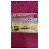 Gold Dipped Banknote - 50 Dollars Cleveland Nation