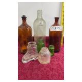 Vintage assorted size Bottles