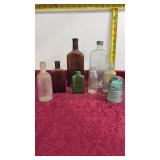 Assorted Vintage Glass Bottles