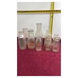 Assorted Vintage Milk Bottles