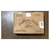 Wood Cigar Box w/ Canceled Stamps