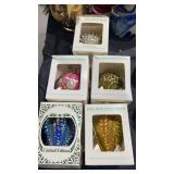 5 Boxed Beaded Ornaments