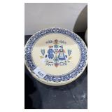 Staffordshire Ironstone Plates, 2 Cups,