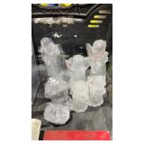 4 Glass Angle Candle Holders, 3 pc Nativity