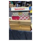 3 Boxes Folk Art Painting Supplies & Tape, 1 Box w