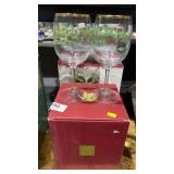 Holiday glasses & Plates