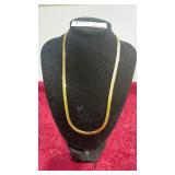 Vintage Napier gold brushed necklace