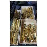 Beautiful golden flatware